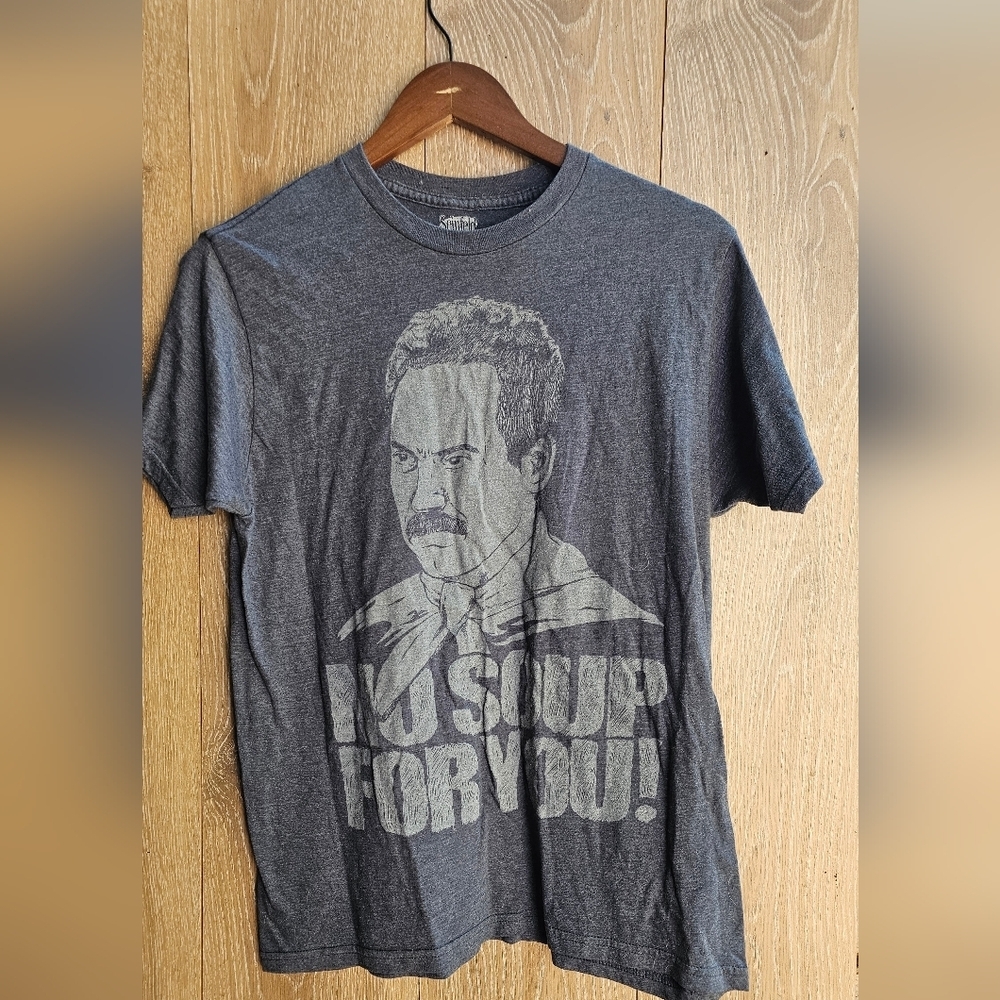 Seinfeld Ripple Junction Dark Gray Graphic Tee No Soup For You!